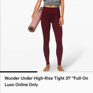 Size 4 wunder under Lululemon leggings